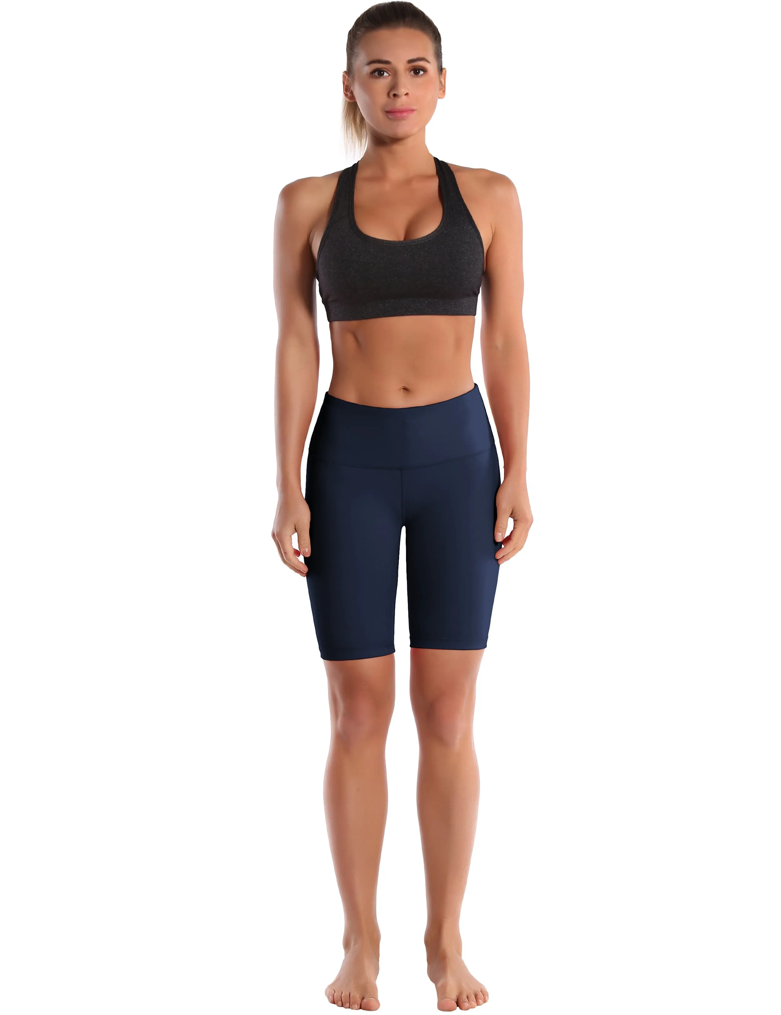 8" High Waist Running Shorts darknavy_Running