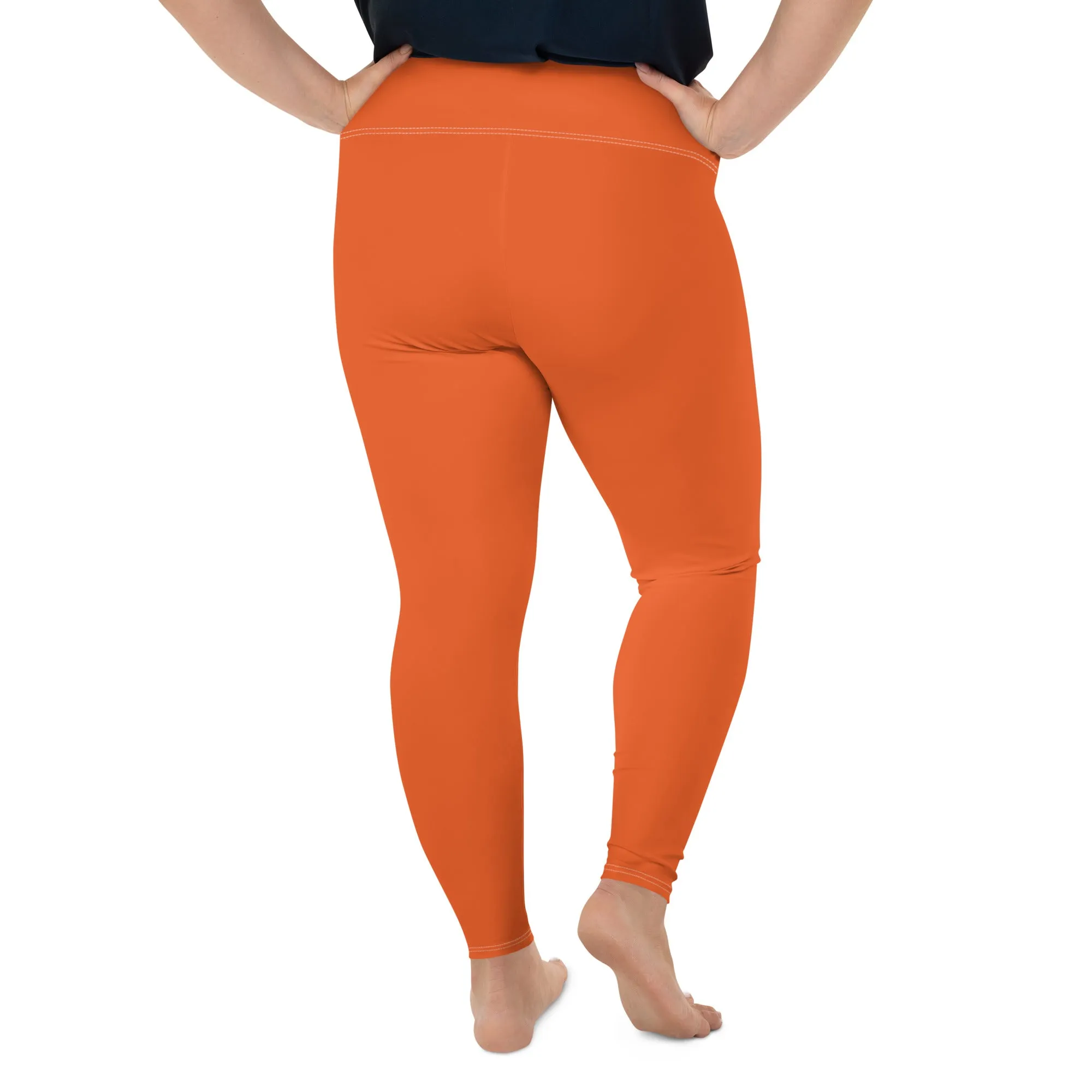 Active Comfort: Women's Plus Size Solid Yoga Pants - Flamingo