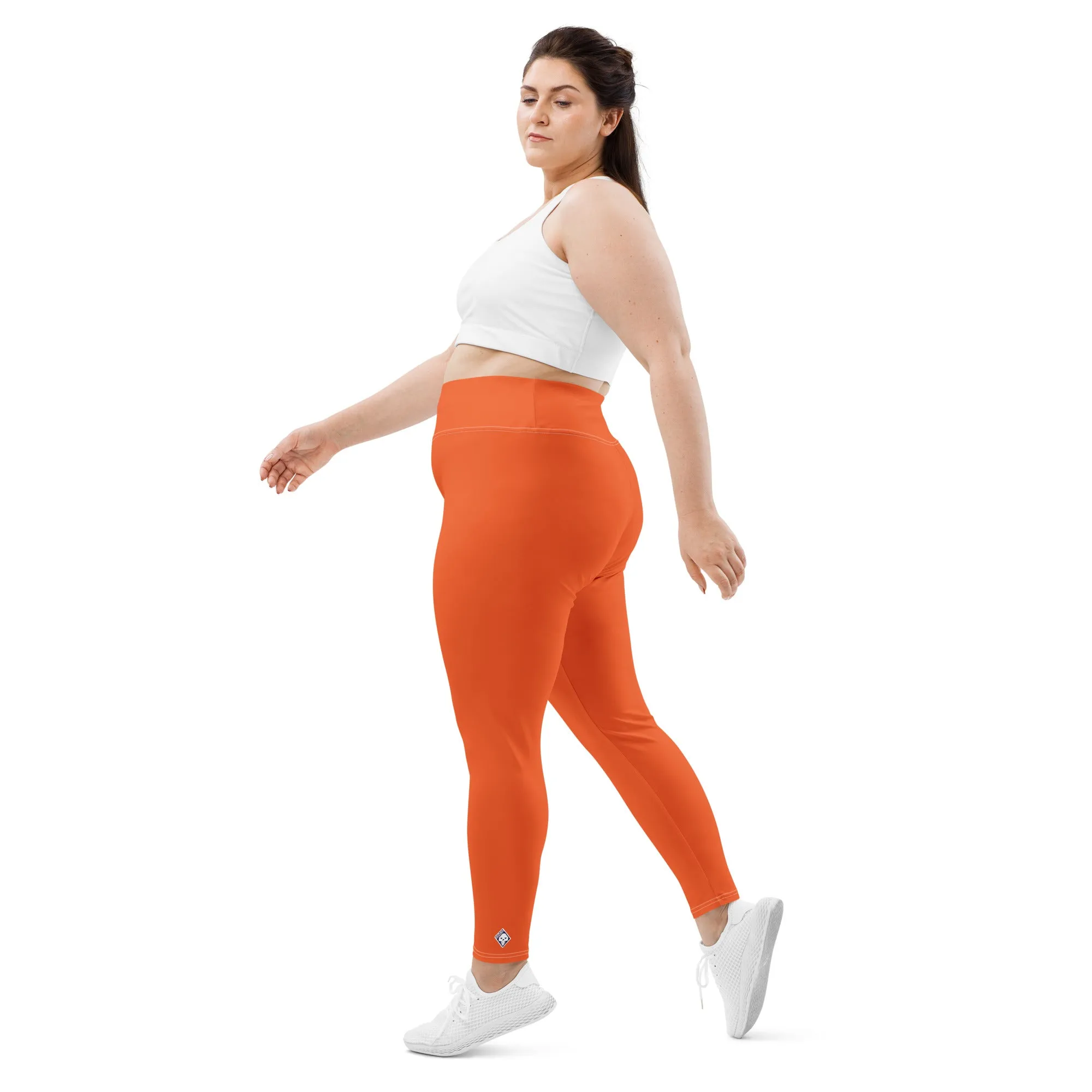 Active Comfort: Women's Plus Size Solid Yoga Pants - Flamingo