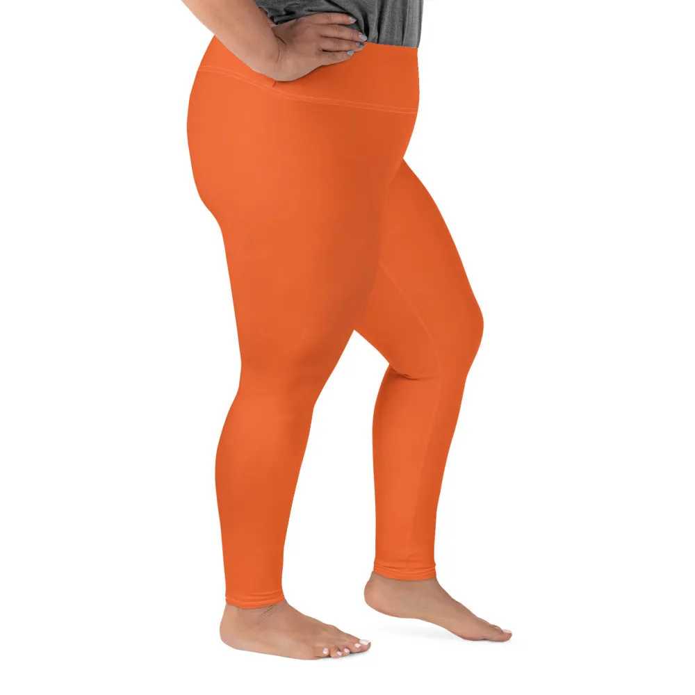 Active Comfort: Women's Plus Size Solid Yoga Pants - Flamingo