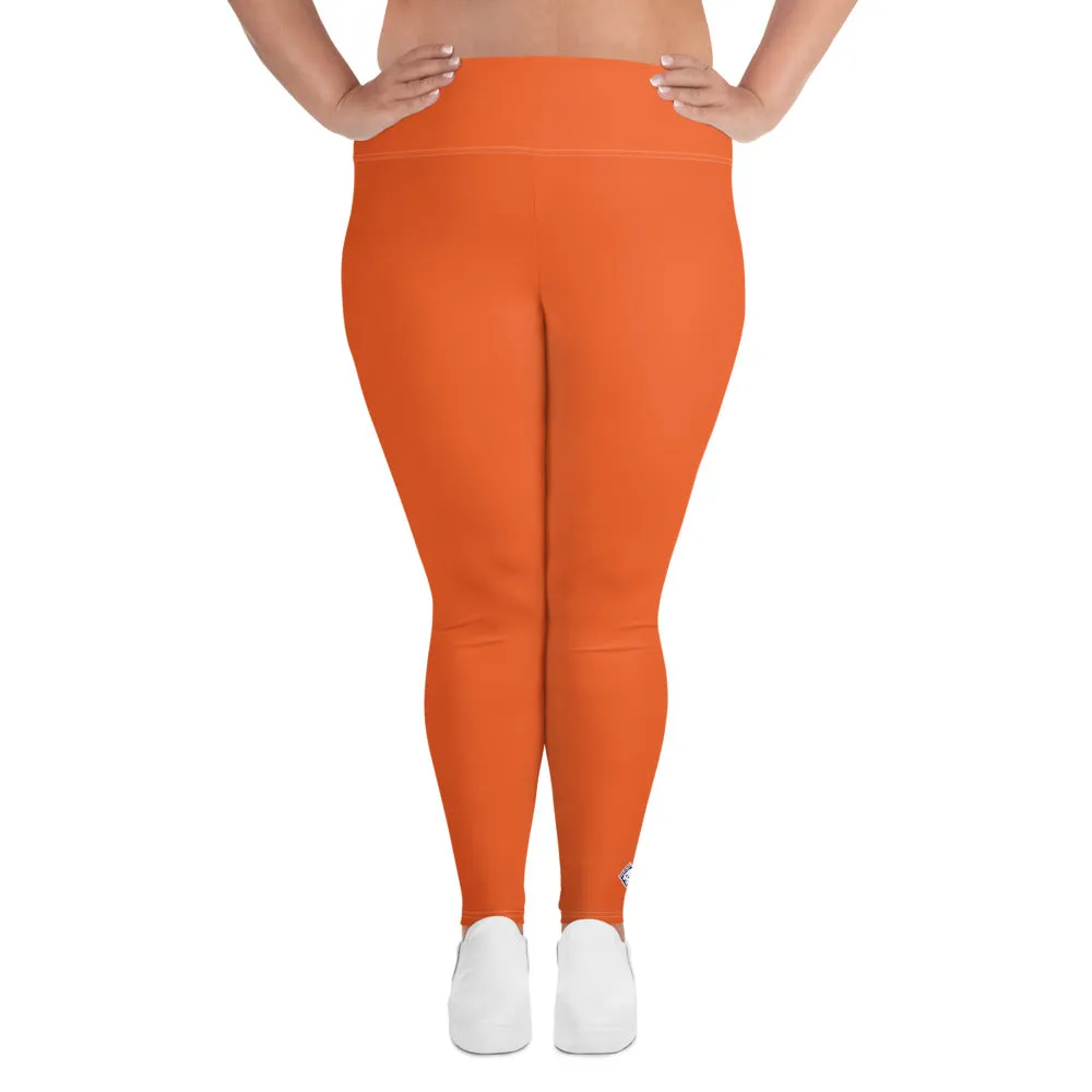 Active Comfort: Women's Plus Size Solid Yoga Pants - Flamingo