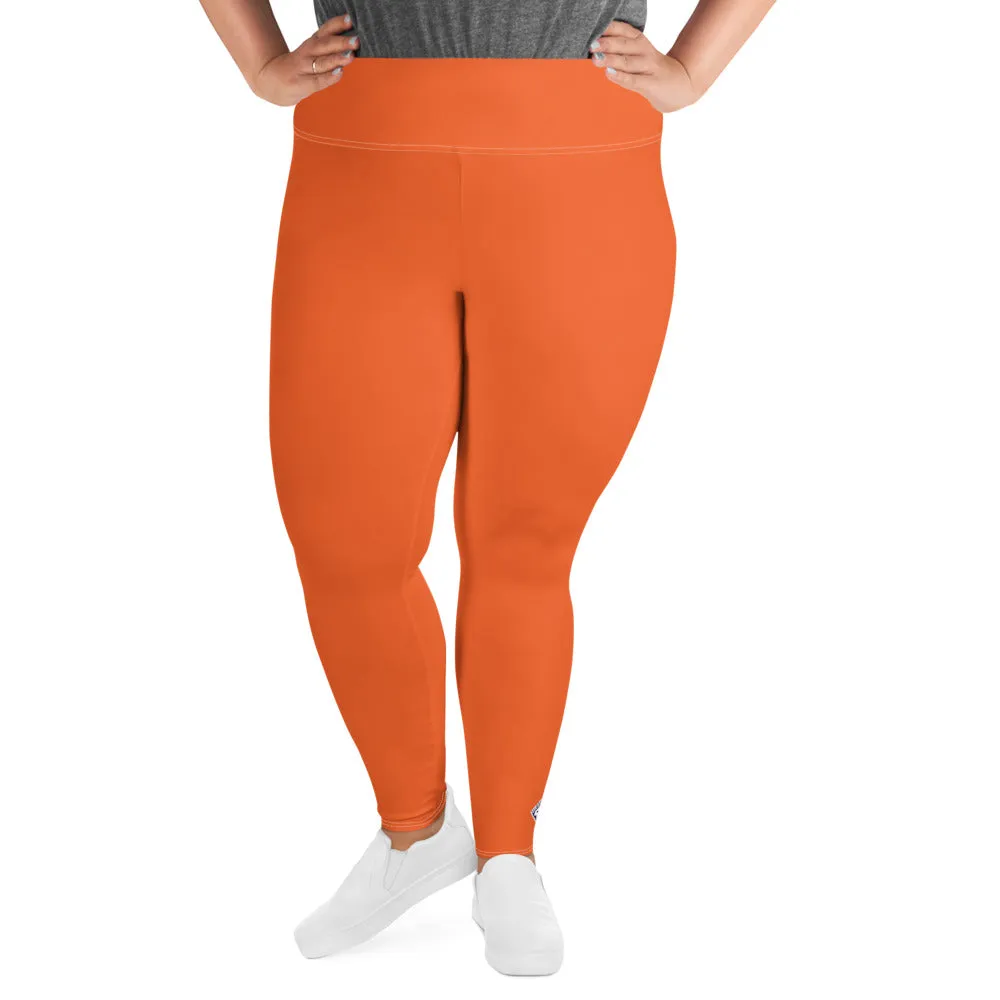 Active Comfort: Women's Plus Size Solid Yoga Pants - Flamingo