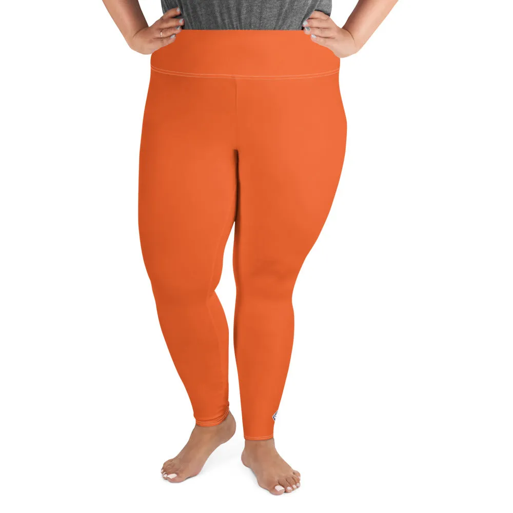 Active Comfort: Women's Plus Size Solid Yoga Pants - Flamingo