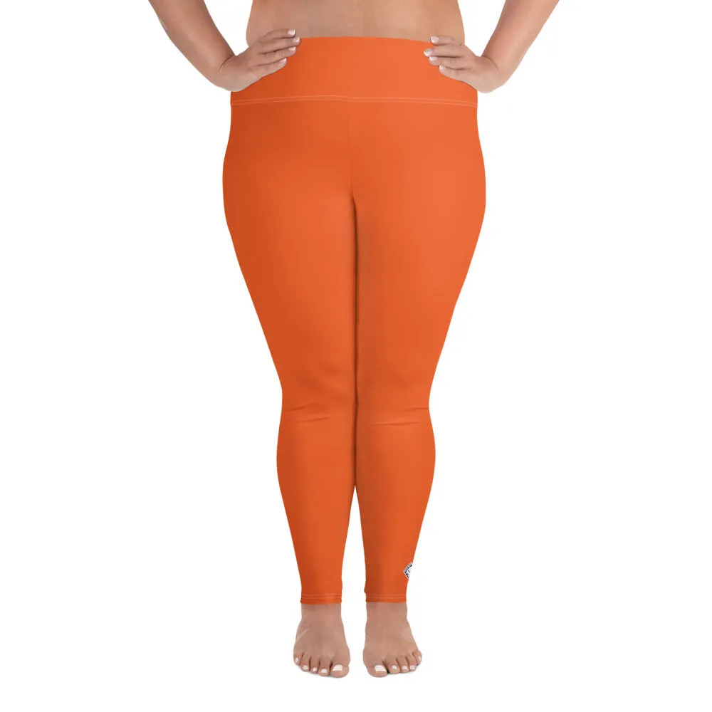 Active Comfort: Women's Plus Size Solid Yoga Pants - Flamingo