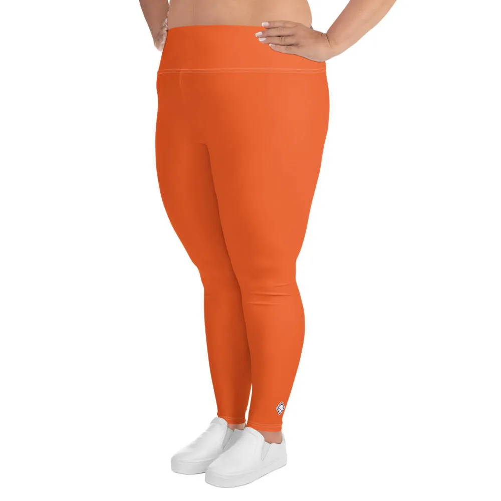 Active Comfort: Women's Plus Size Solid Yoga Pants - Flamingo