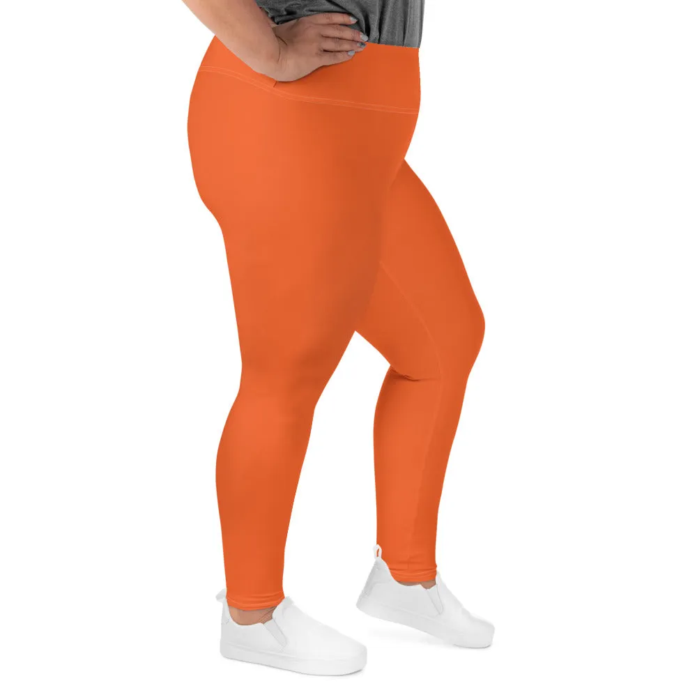 Active Comfort: Women's Plus Size Solid Yoga Pants - Flamingo