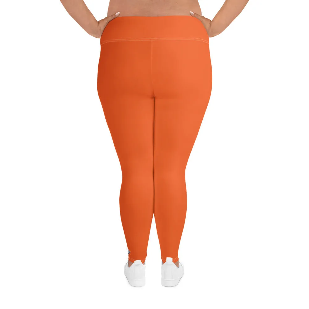 Active Comfort: Women's Plus Size Solid Yoga Pants - Flamingo