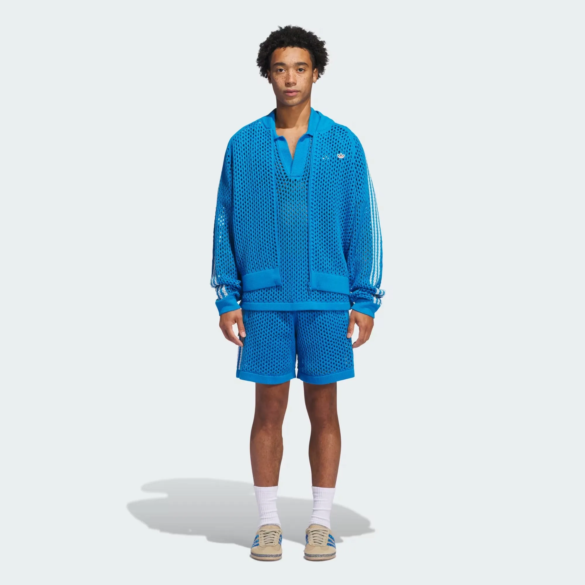 ADIDAS ORIGINALS | CLOT CROCHET TRACK TOP BY EDISON CHEN { BRIGHT BLUE