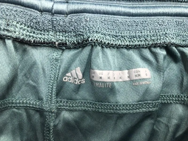 Adidas Shorts Mens Medium Green Athletic Shorts Running Jogging Lightweight