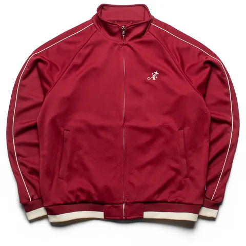 Awake NY Star 'A' Embroidered Track Jacket - Merlot