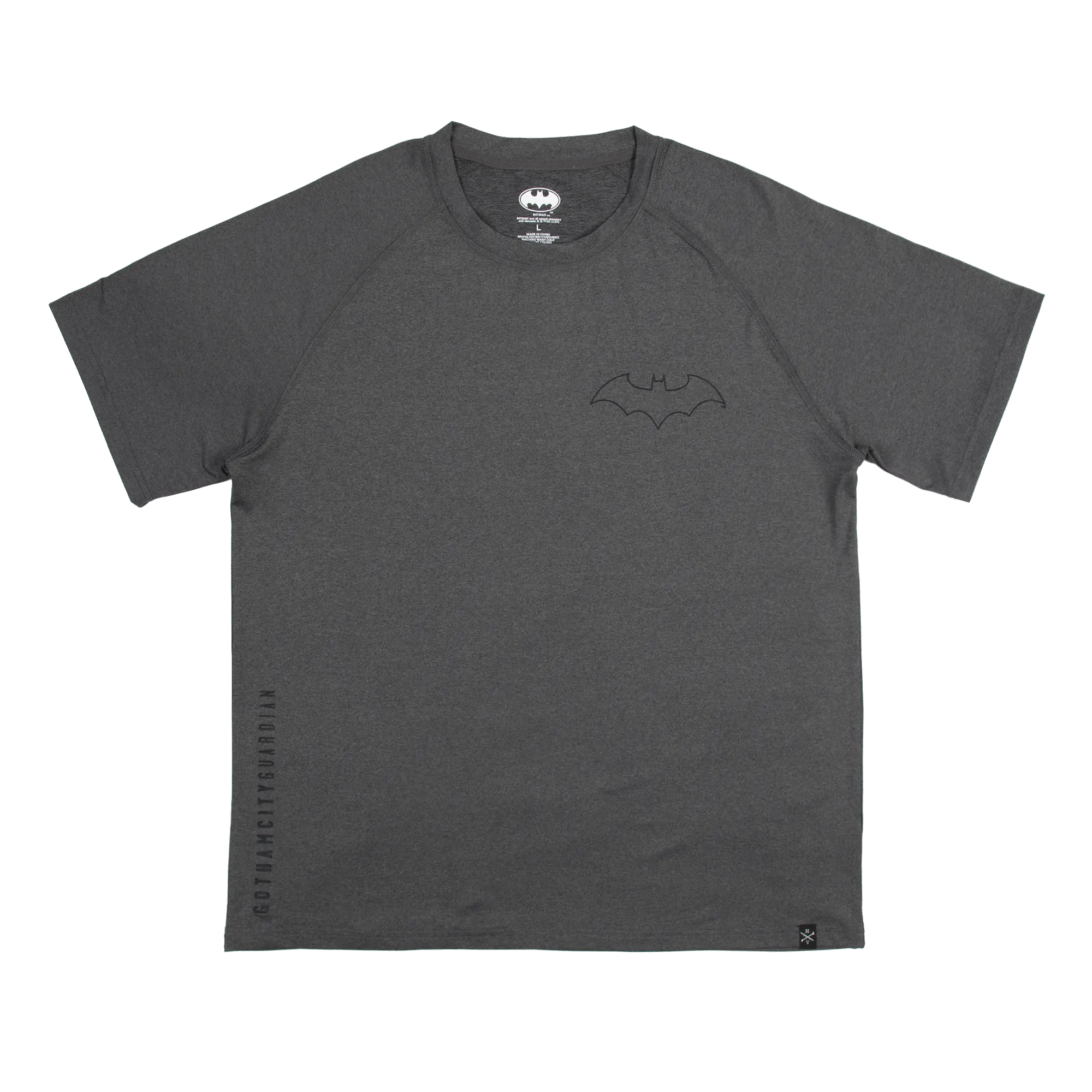 Bat Symbol Charcoal Performance Tee