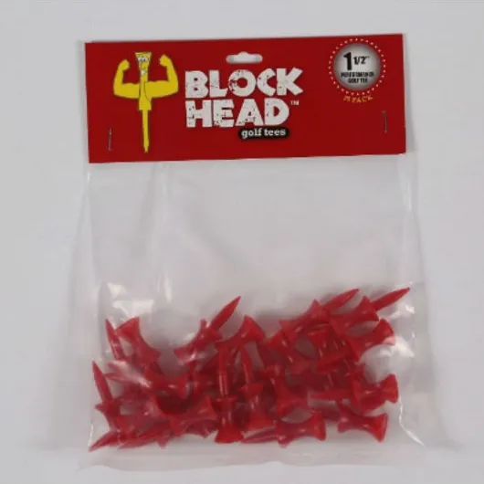 Block Head Plastic Step Golf Tees