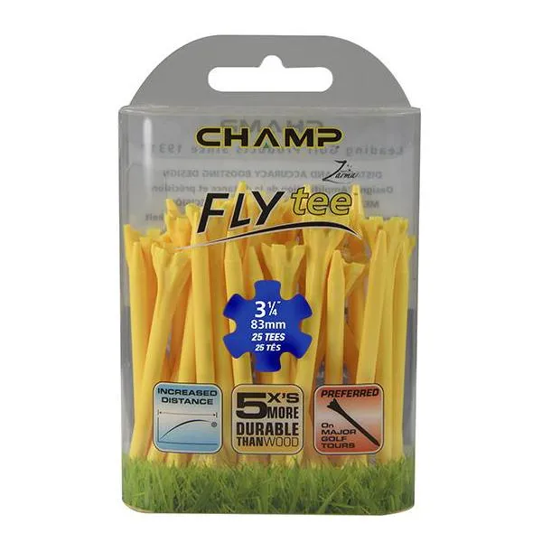 Champ Fly Tees 3.25" Plastic Golf Tees