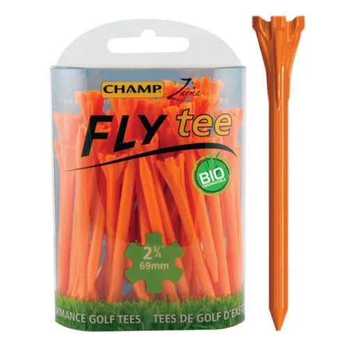 Champ Zarma Fly Tees 2.75" (30 Pack) | Orange