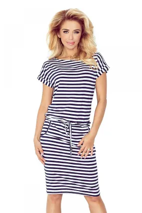 Chic Sporty Short Sleeve Day Dress - Numoco Model 90457