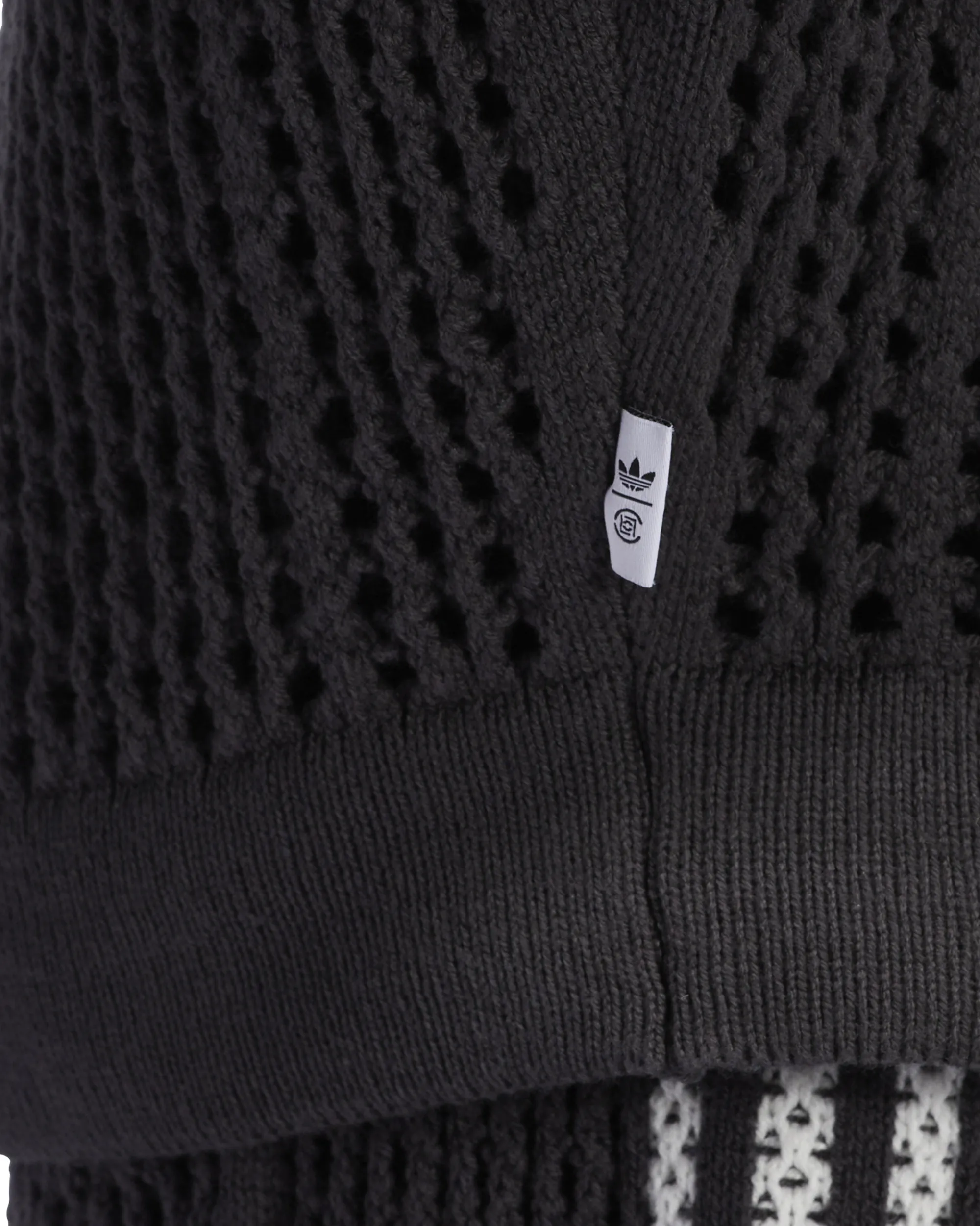 Clot Crochet Track Top - Carbon