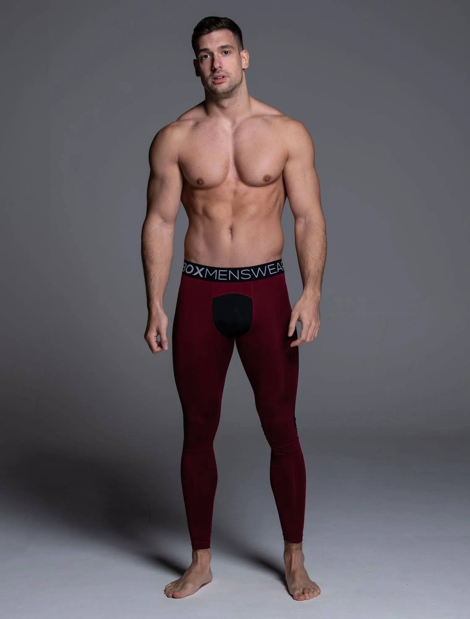 Compression Leggings - Burgundy