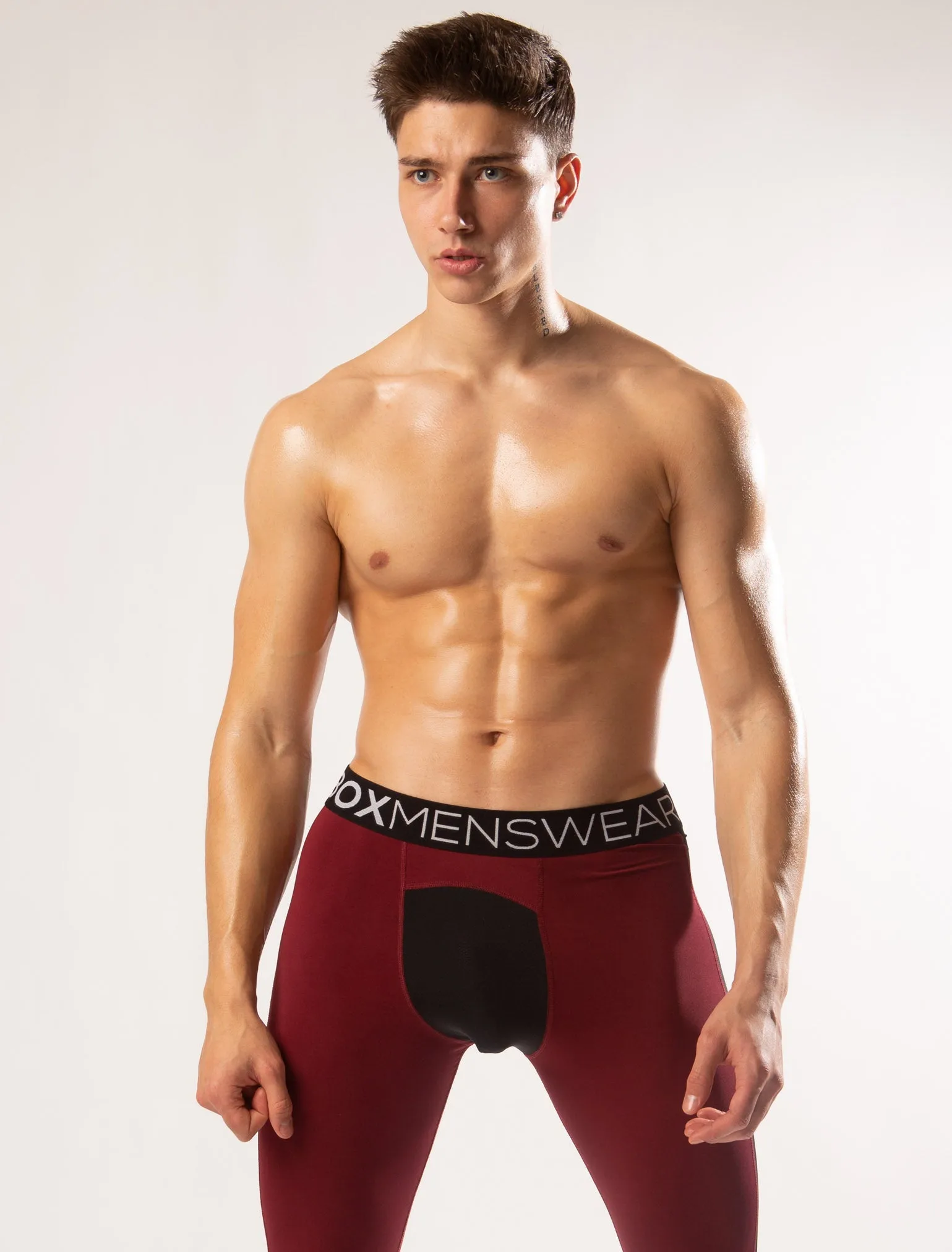 Compression Leggings - Burgundy