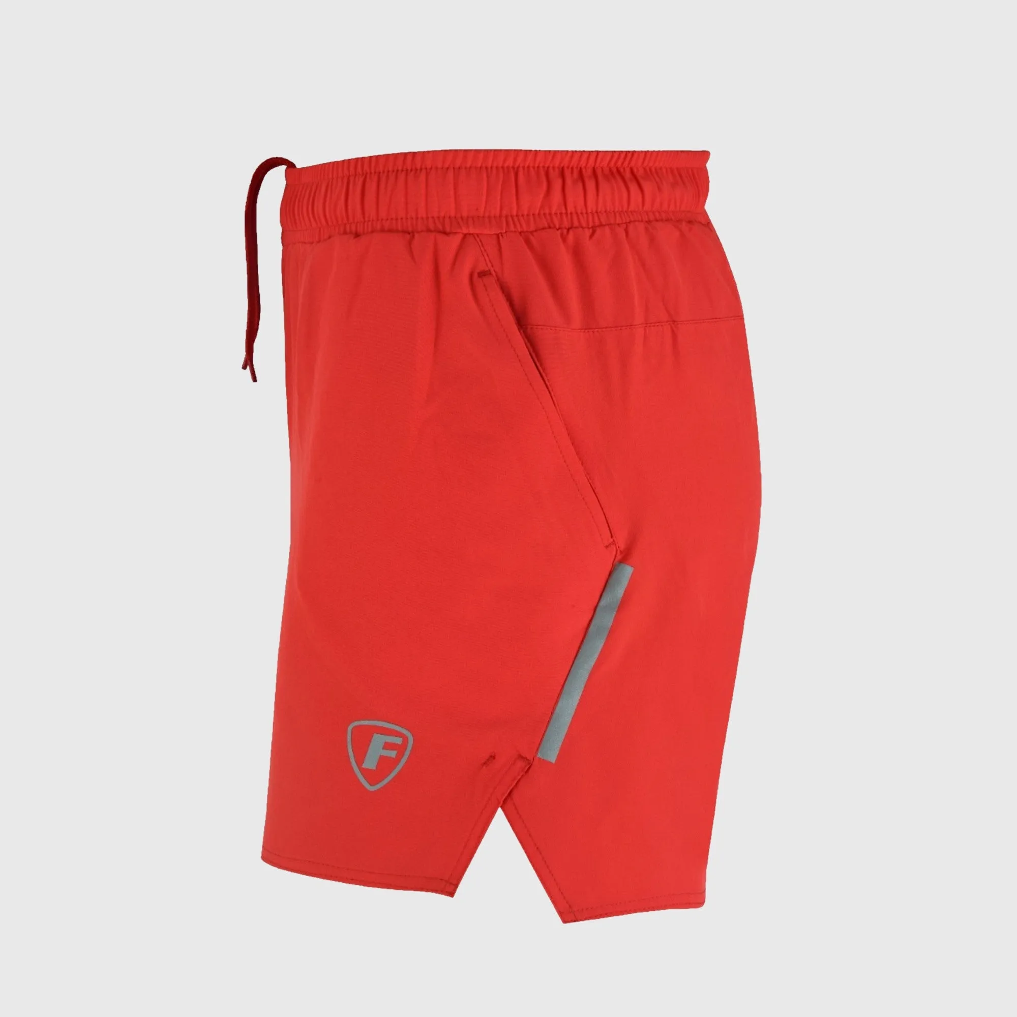 Fdx Men's & Boy's 5" Pro Red Running Shorts