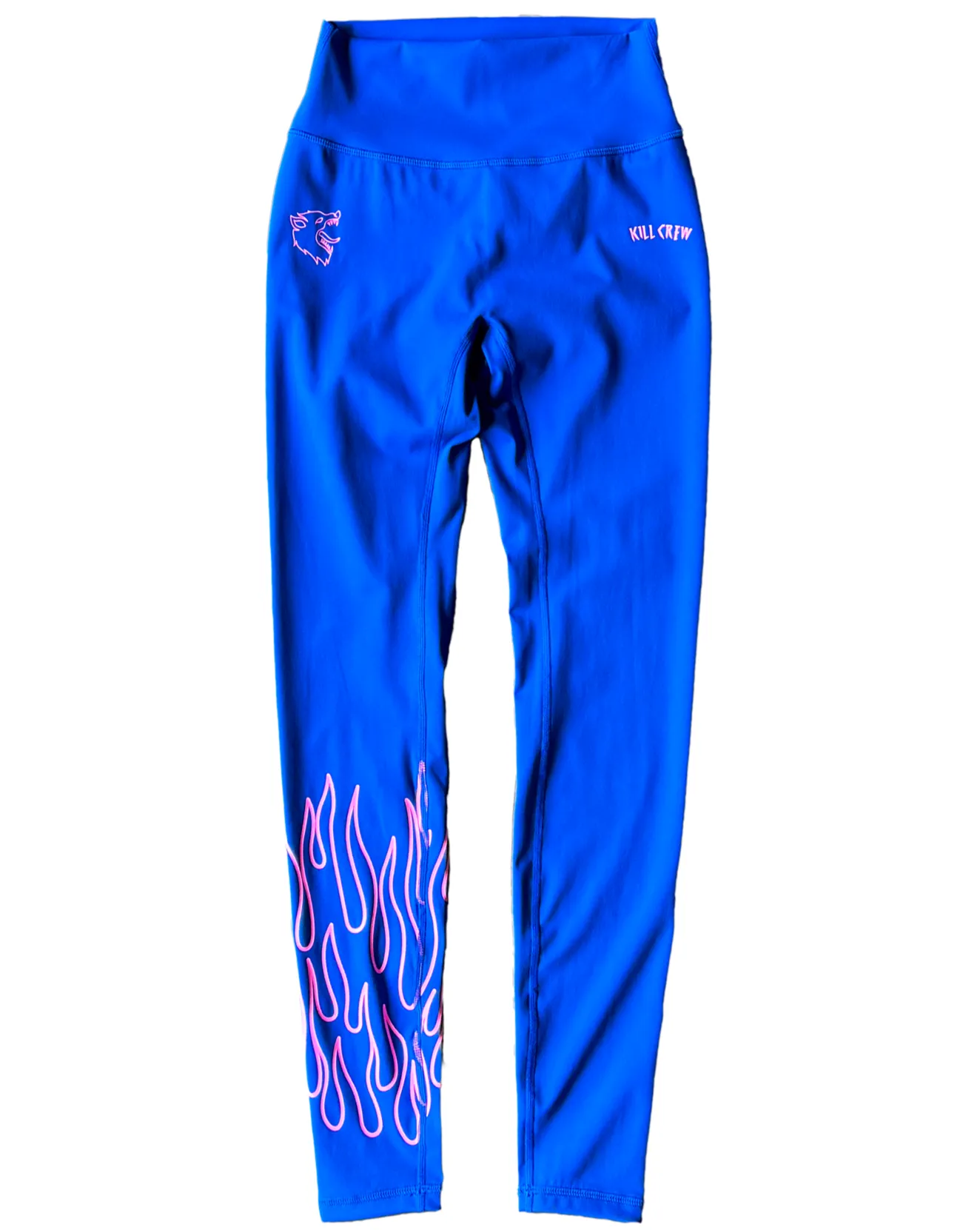 FLAME LEGGINGS - BLUE / PINK