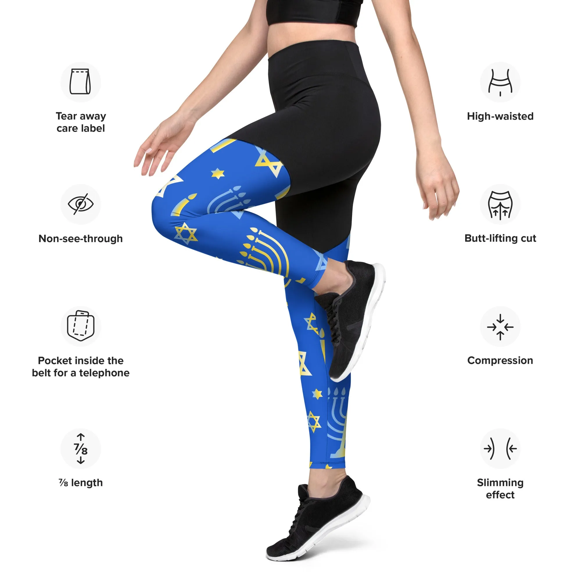 Hanukkah Compression Leggings