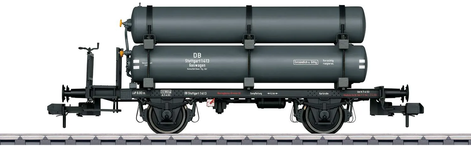 Marklin 1 58060 Maintenance Tank Car with Gas Tanks DB EP. III