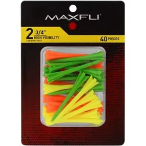 Maxfli Pronged High-Visibility Plastic Golf Tees