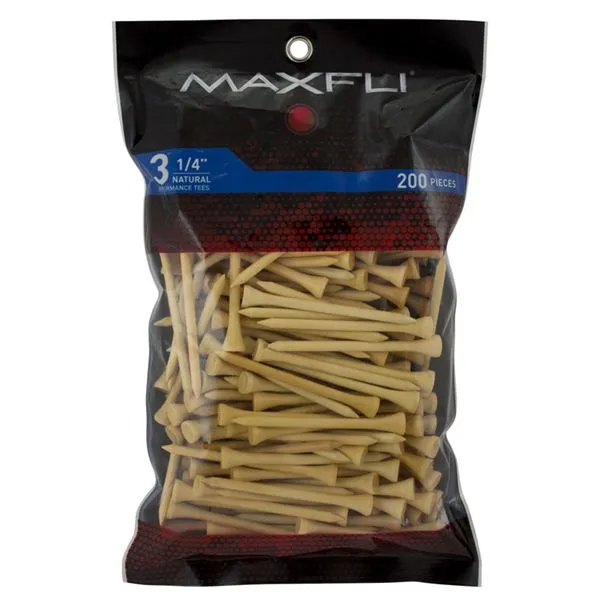 Maxfli Wood Performance Golf Tees - 3.25"