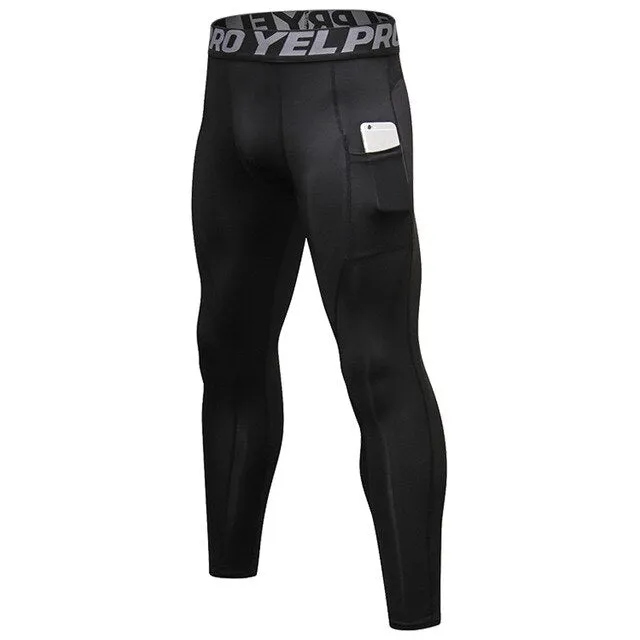 Men's Elastic Running Leggings