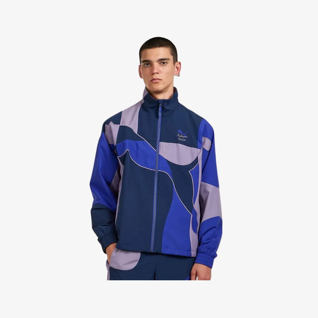 mens puma x kidsuper track jacket (lapis)