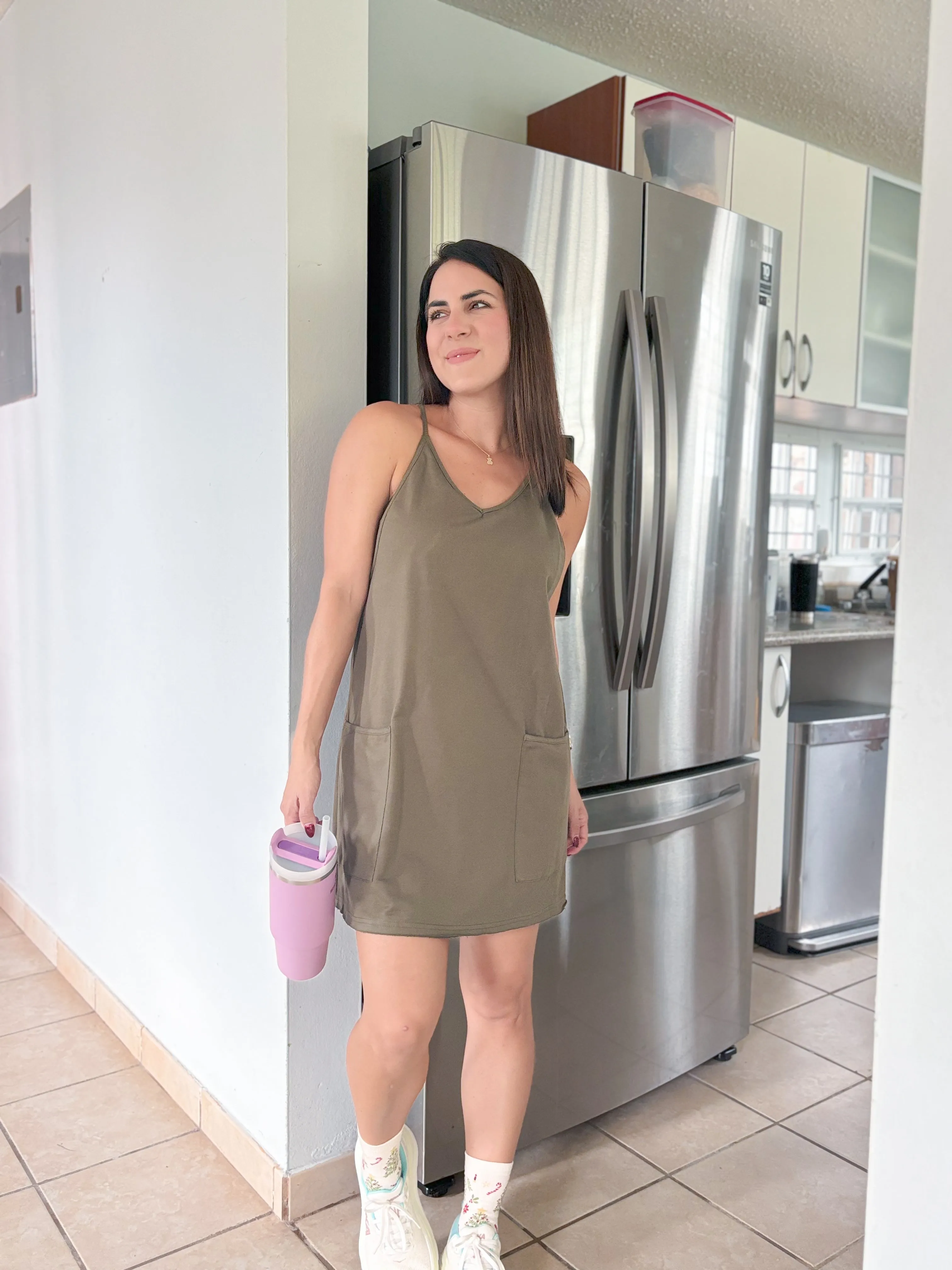 Olive Sporty Dress