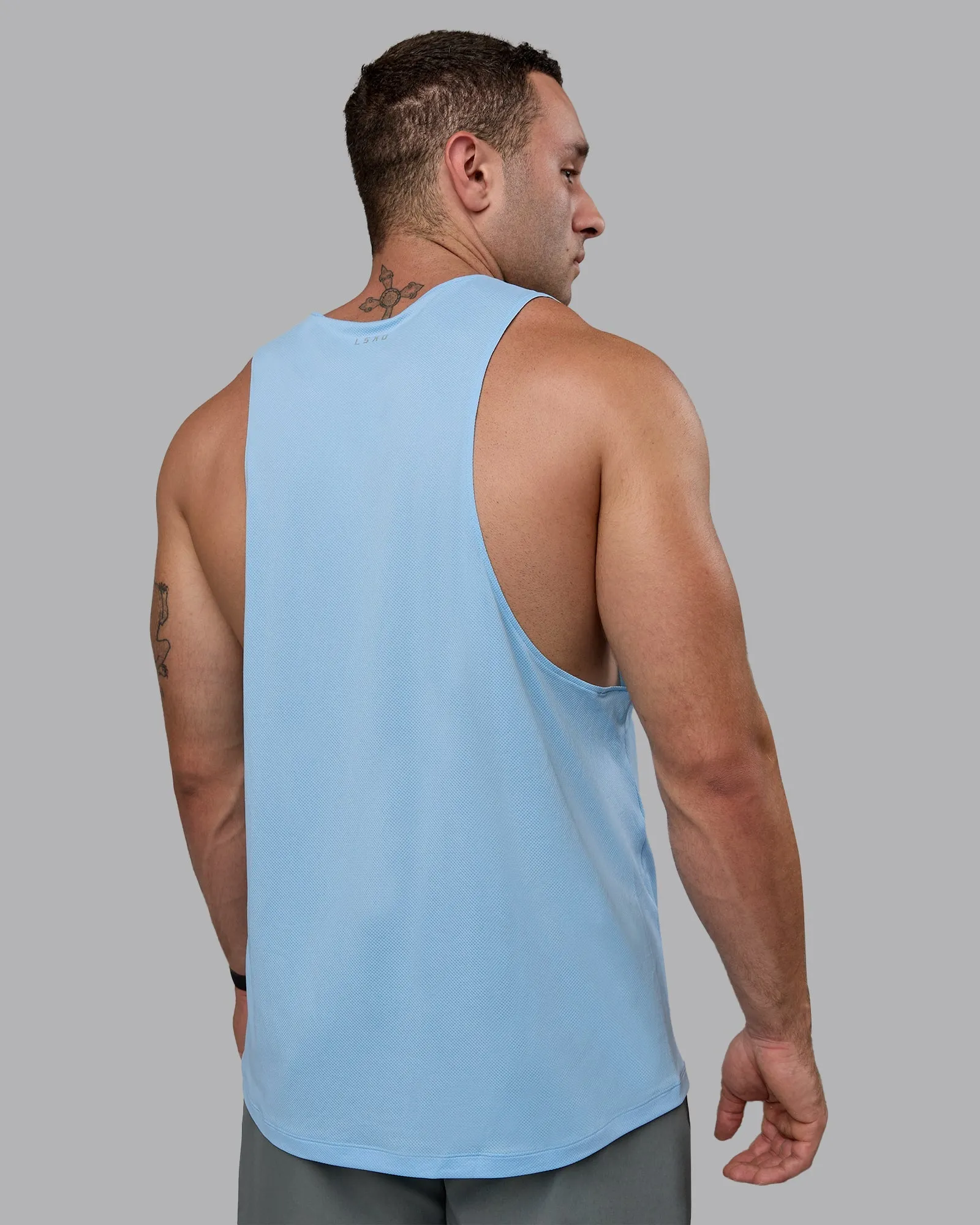 Pace Running Tank - Glacial Blue