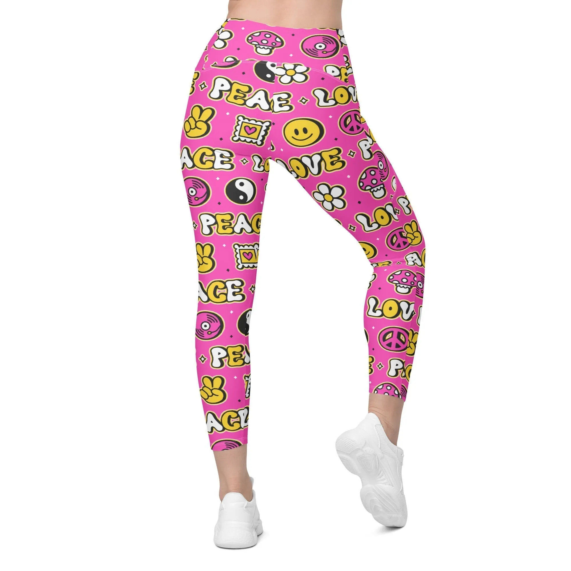 Peace and Love Leggings With Pockets