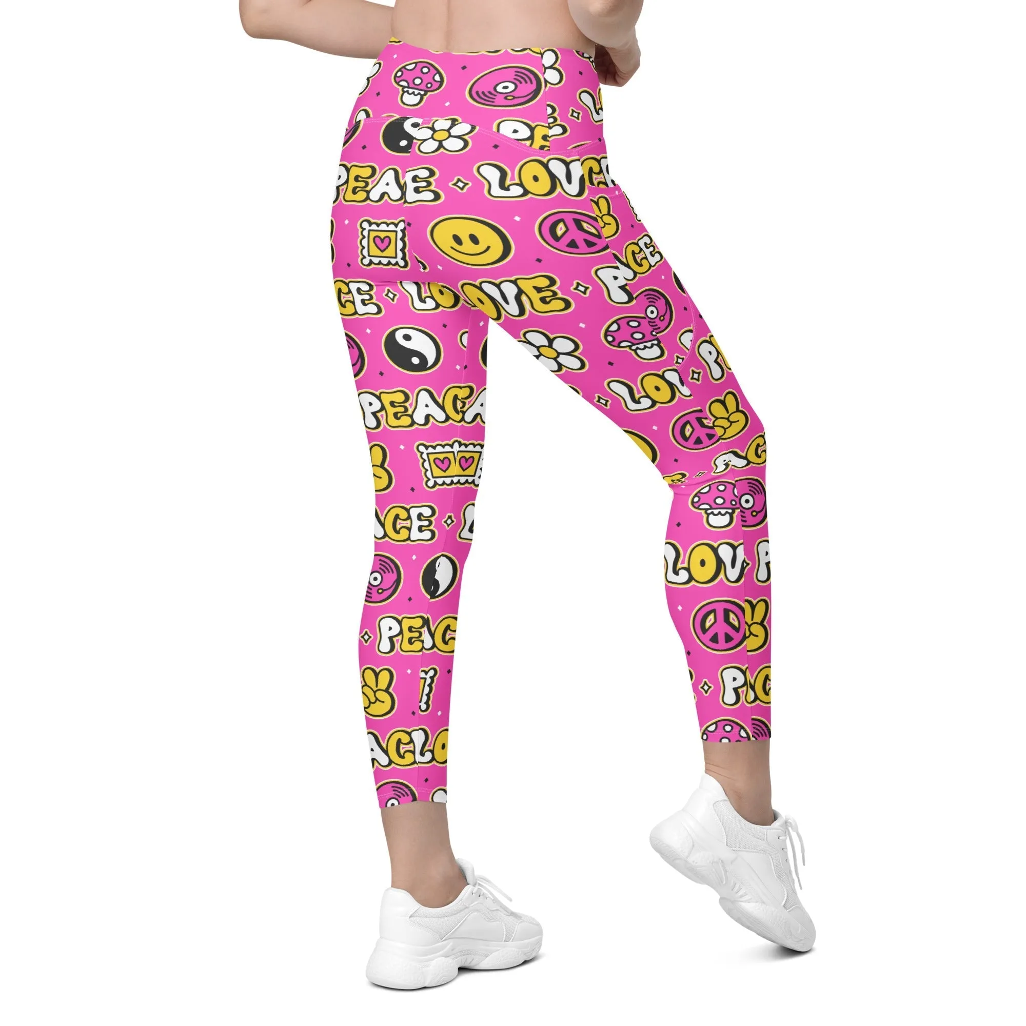 Peace and Love Leggings With Pockets