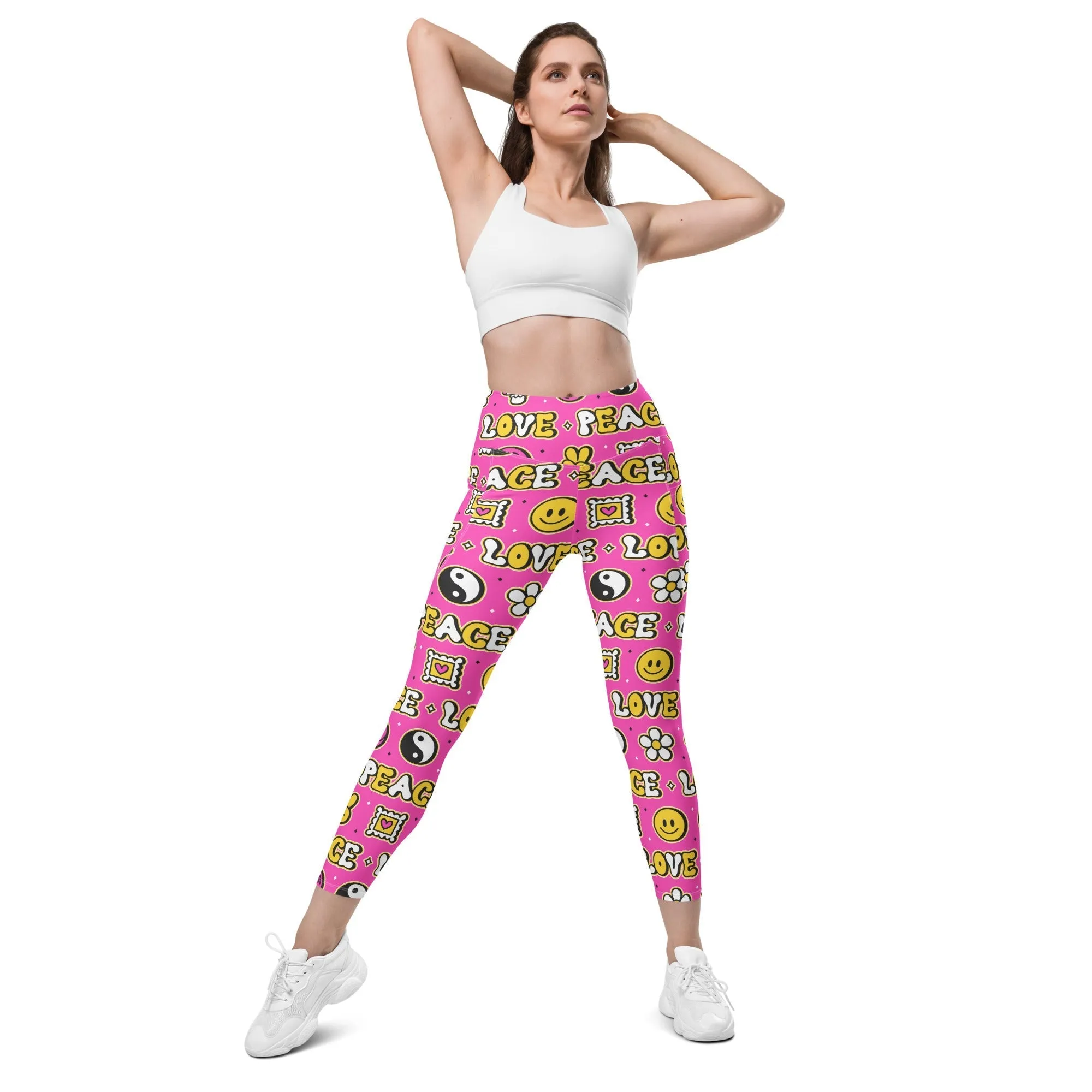 Peace and Love Leggings With Pockets