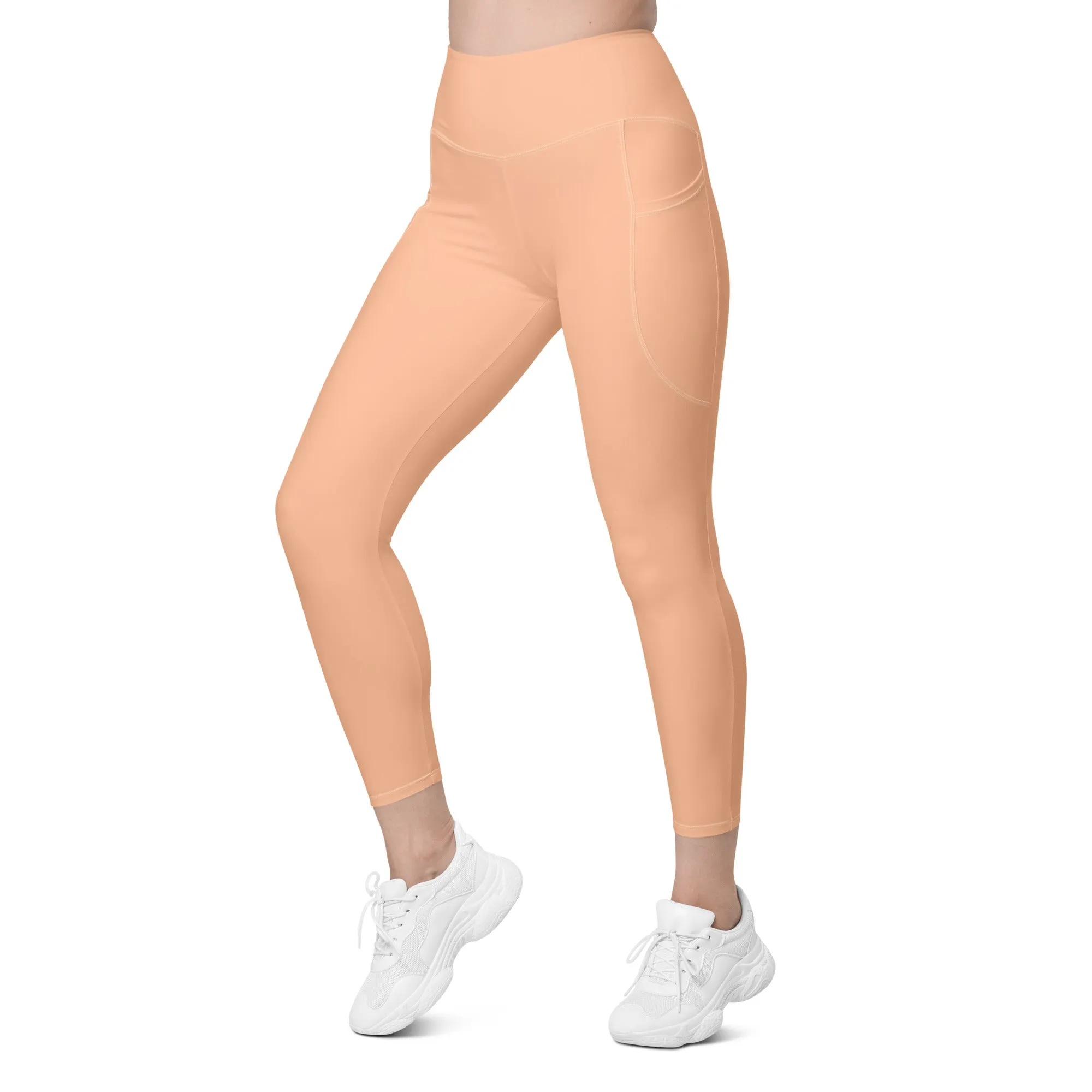 Peach Fuzz Leggings With Pockets