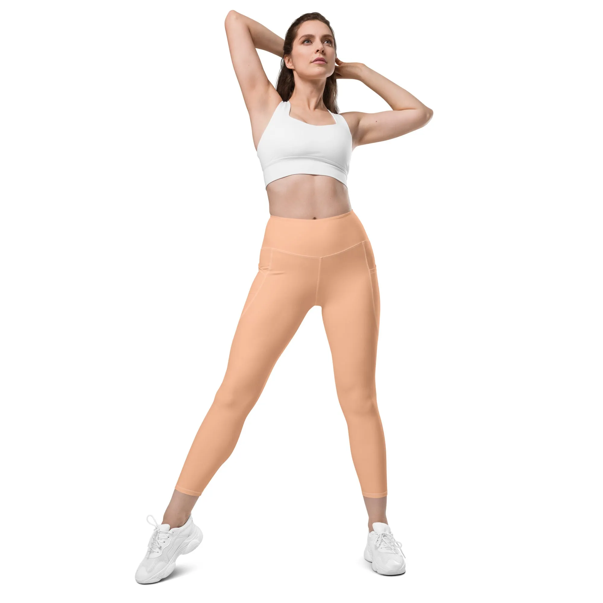 Peach Fuzz Leggings With Pockets