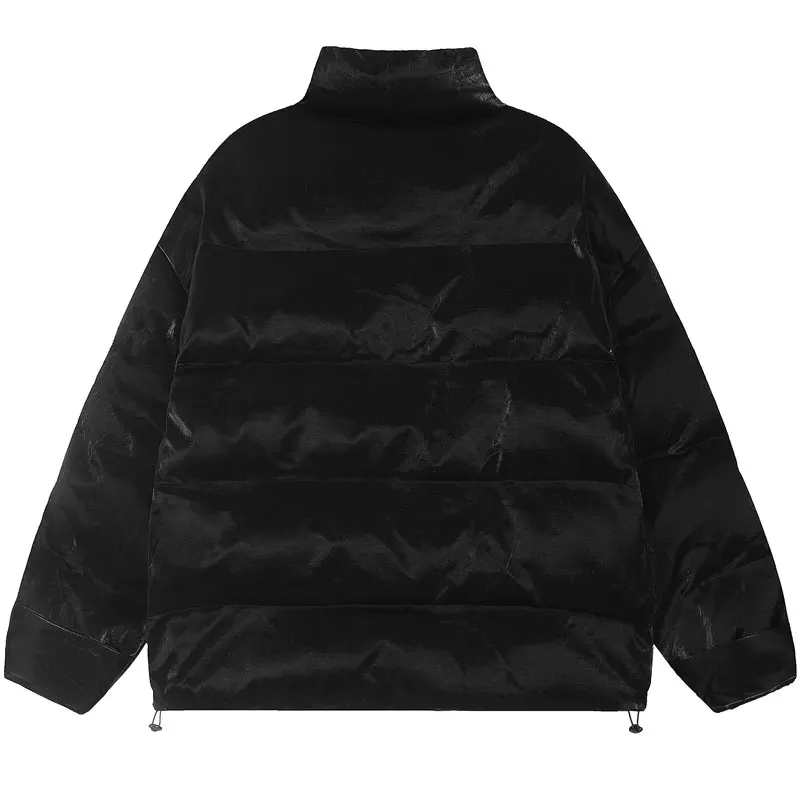 'Polaris' Faux Leather Puffer Jacket