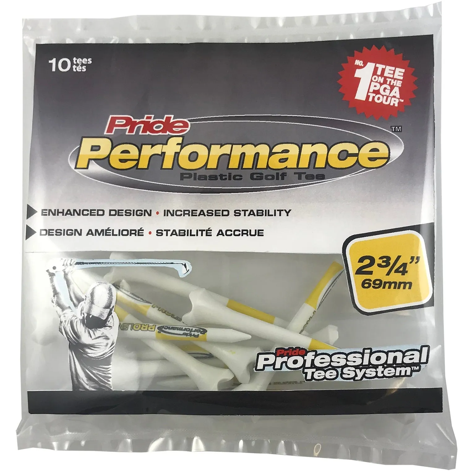 Pride Performance Plastic PTS Golf Tees