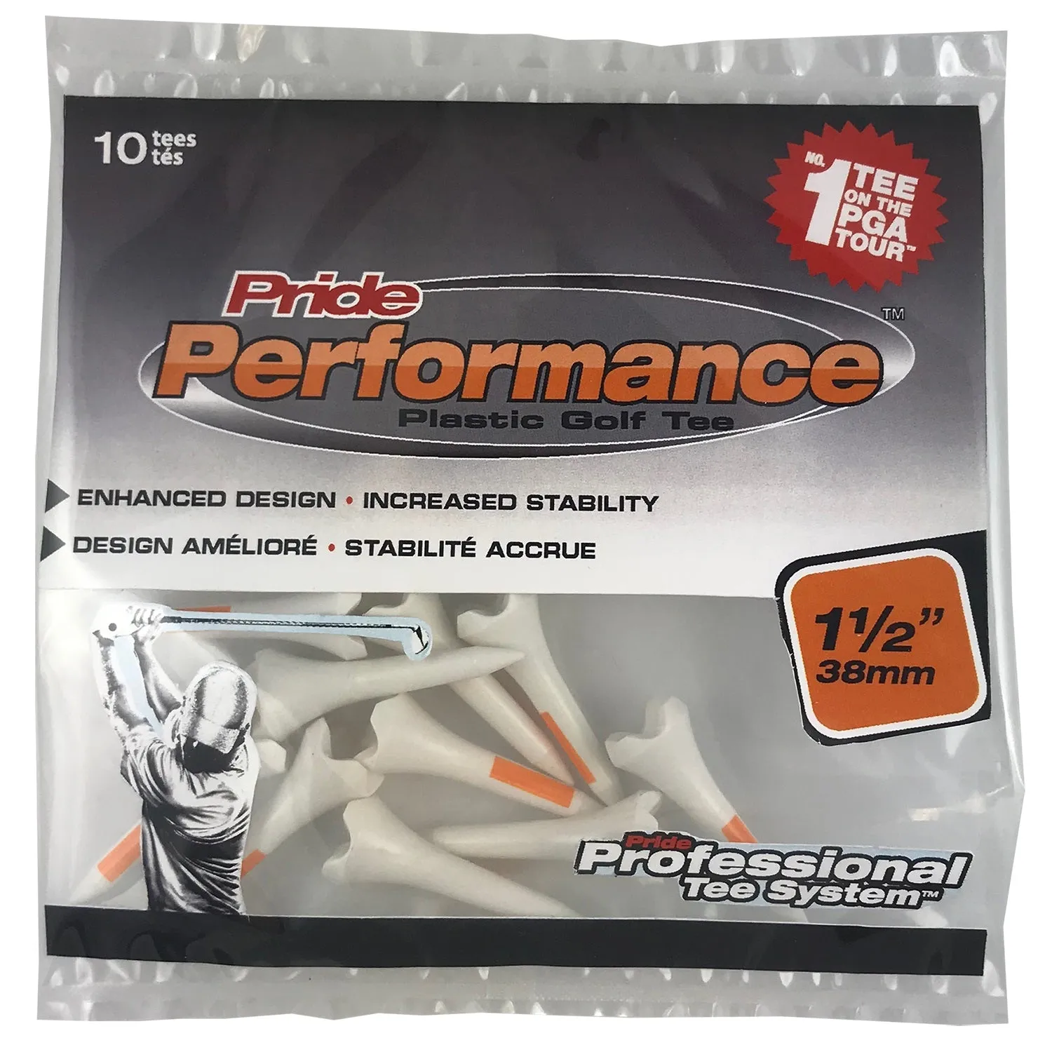 Pride Performance Plastic PTS Golf Tees