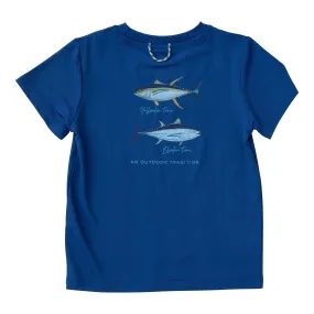 Pro Performance Fishing Tee with Twin Tuna Art