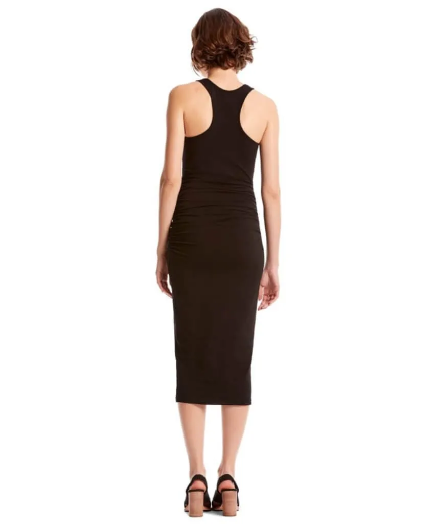 Racerback Midi Dress, Black