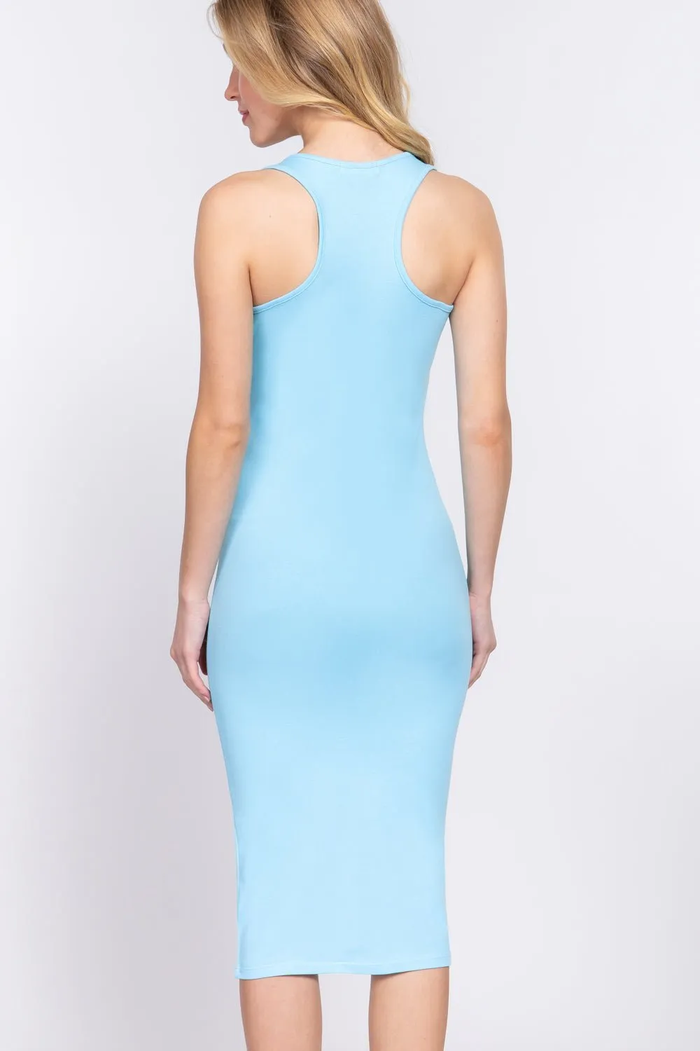 Racerback Sleeveless Midi Dress