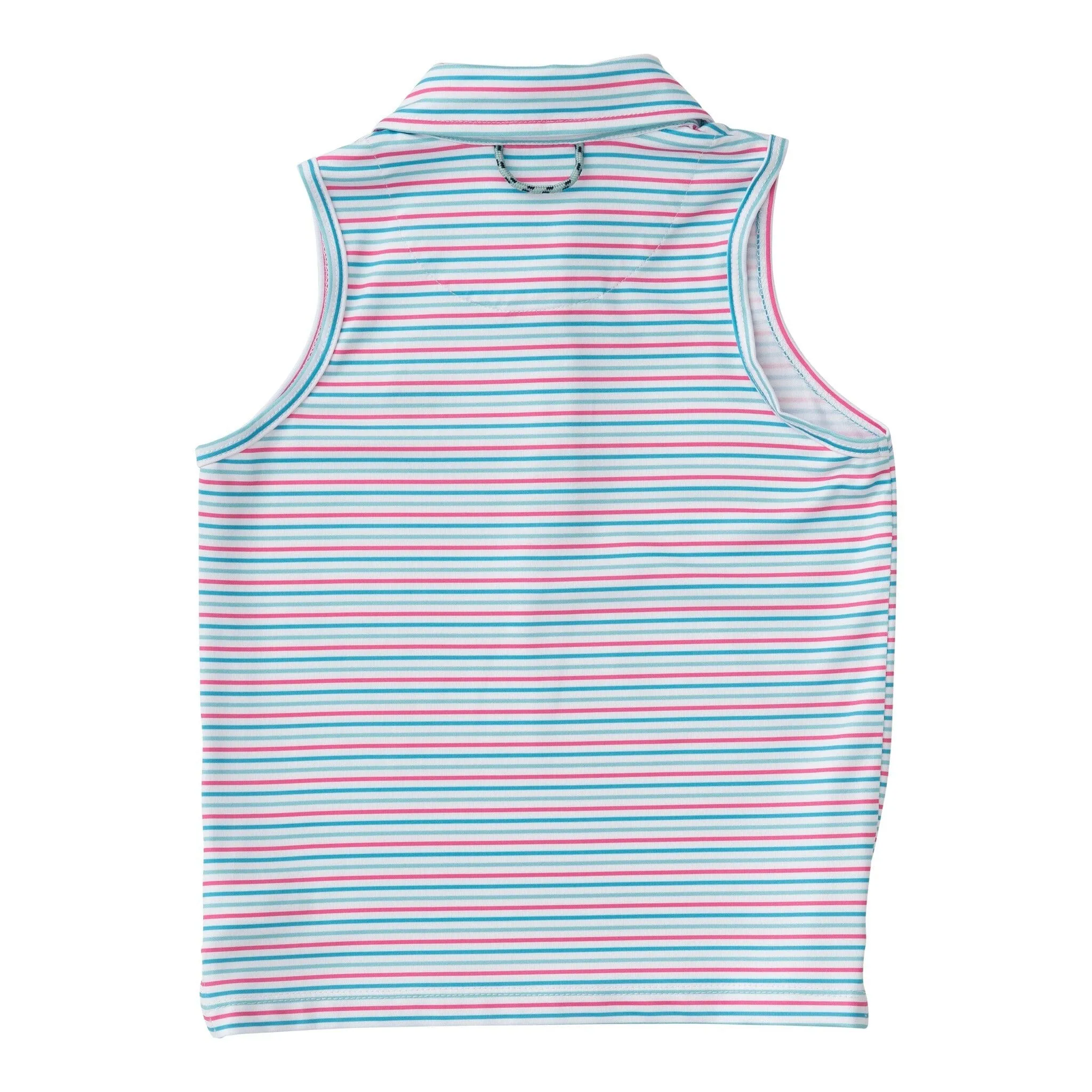 Sleeveless Pro Performance Polo - Candy Stripe