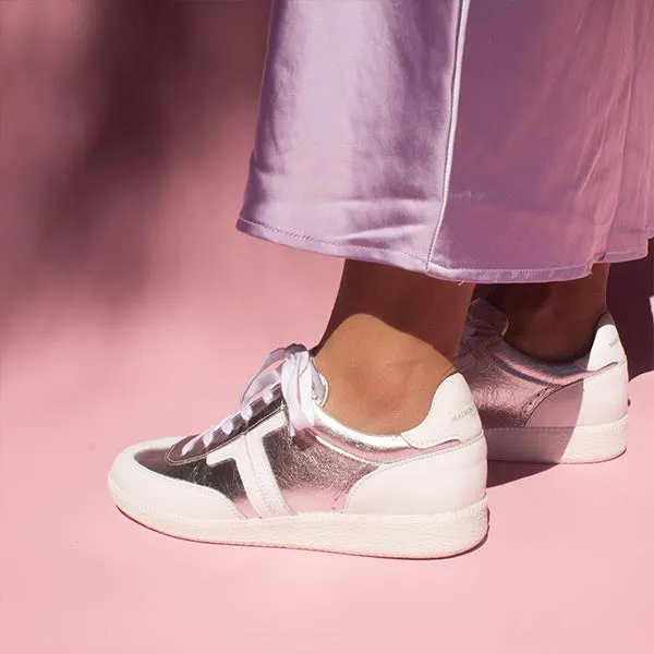 Solveig Silver | Leather Sneaker