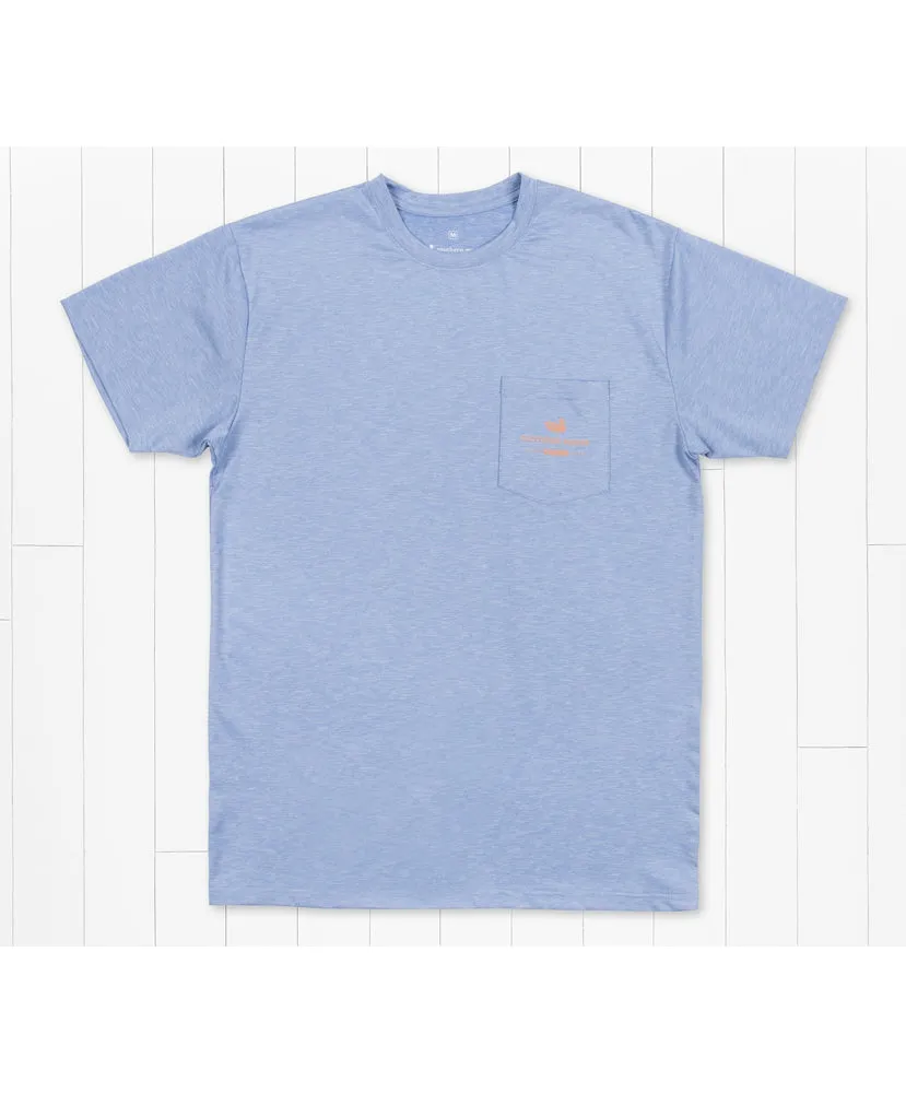 Southern Marsh - FieldTec Heathered - Performance Tee - Marlin