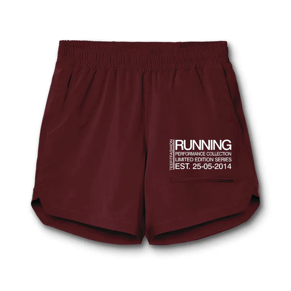 Tf-Maroon Running Utility Shorts