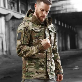 Thoshine Brand Spring Autumn Winter Men Field Jackets Camouflage Hooded Tactical Coat Waterproof Windproof Outdoor Windbreakers