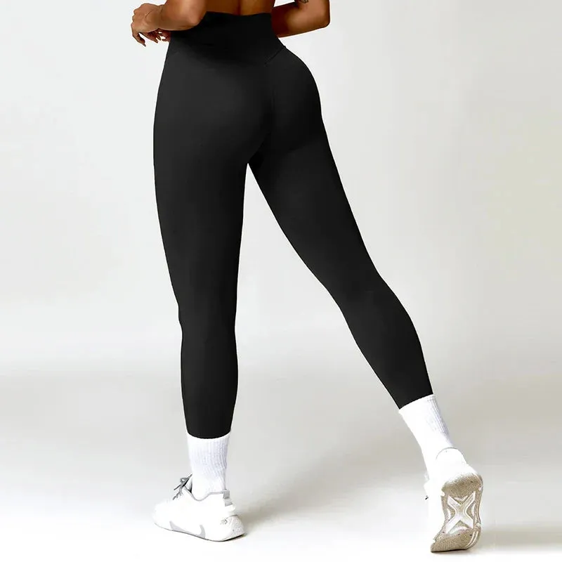 Waist Yoga Pants Running Push Up Gym Leggingss Fitness Female Sports Leggings