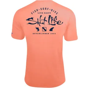 Watermans Trifecta Performance Pocket Tee-  Salmon